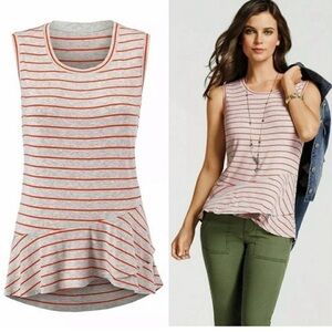 CAbi 5331 Striped Ruffle Tank Size XS